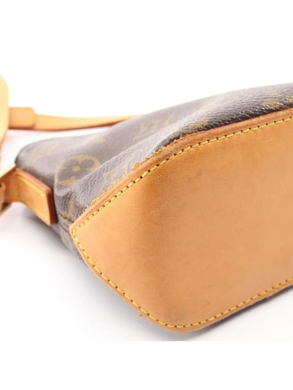 Louis Vuitton Shoulder Bag Trotteur Canvas Leather
